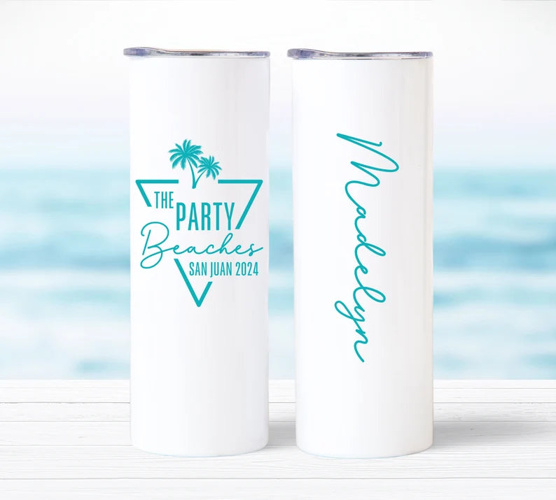 Custom Bestie Beach Trip Tumbler – Personalized Girls Getaway Cup
