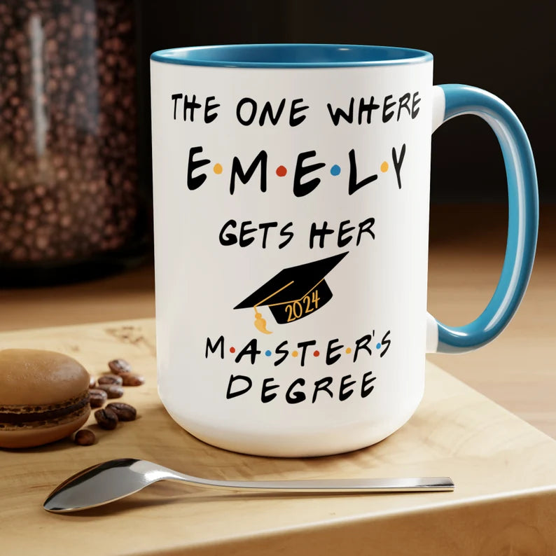 Personalized Graduation Mug – Custom Name & Year Gift for Grads