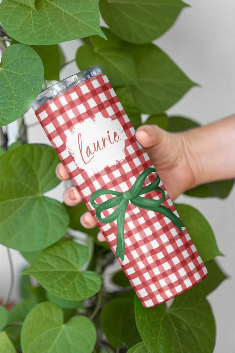 Personalized Christmas Tumbler – 20 oz Custom Holiday Gift Cup