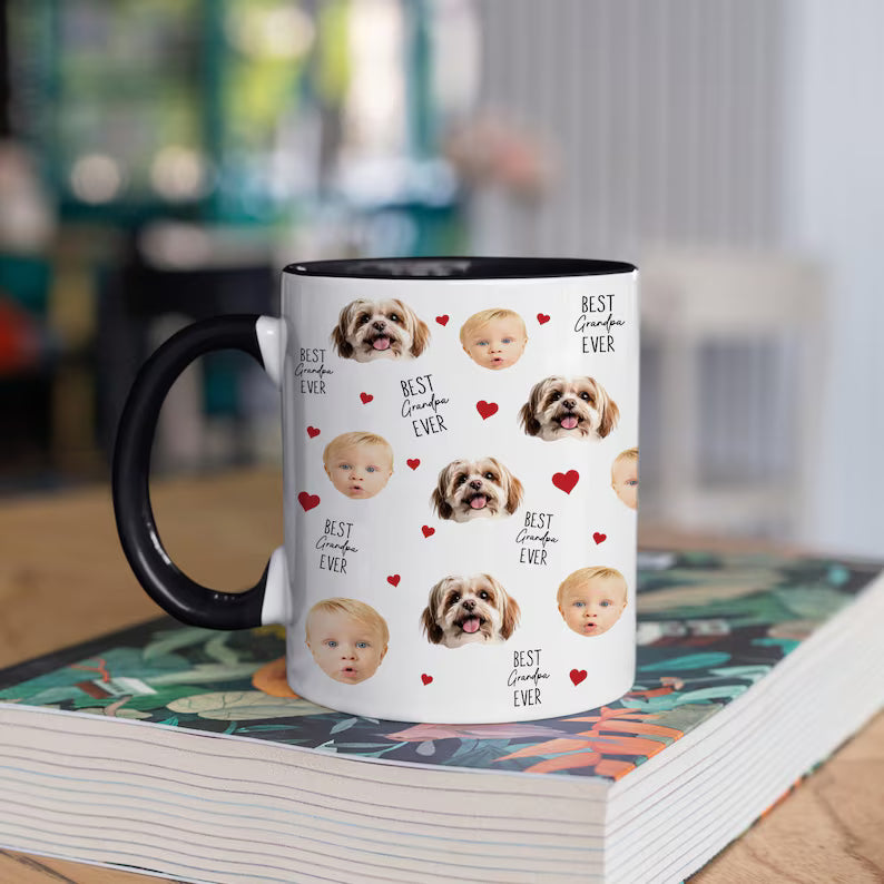 Custom Baby Face Mug – Personalized Photo Mug with Baby’s Face & Name