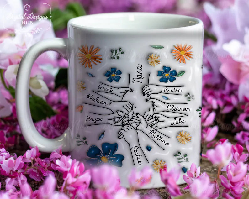 Personalized Mother’s Day Mug – Custom Mom & Kids Cup
