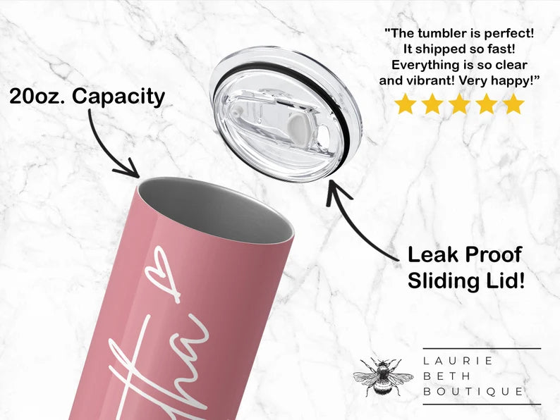 Custom Bridesmaid Tumblers – Personalized Wedding Party Gift