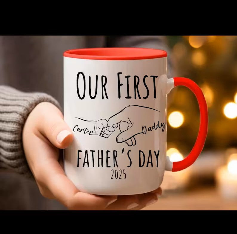 First Father’s Day Mug – Personalized Gift from Baby
