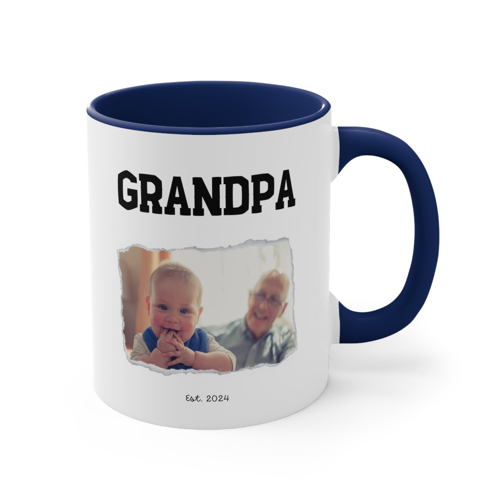 Personalize Promoted Dad to Grandpa Mug