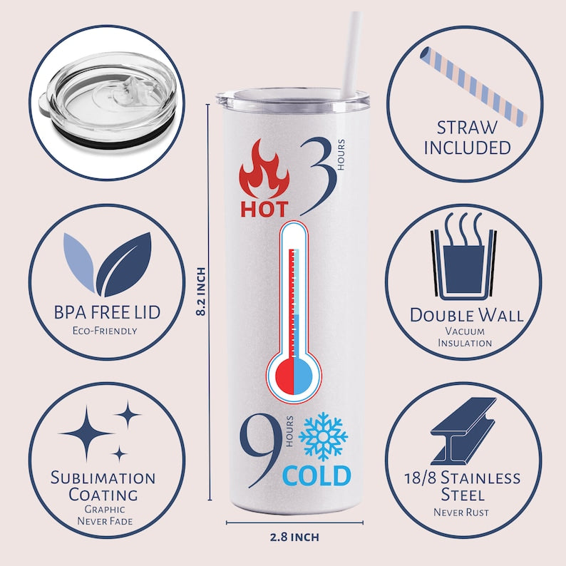 Bible Affirmations Tumbler – Inspirational Christian Gift with Scripture Verses