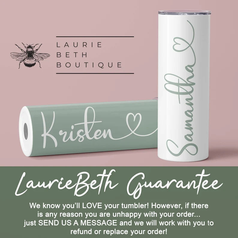 Custom Bridesmaid Tumblers – Personalized Wedding Party Gift
