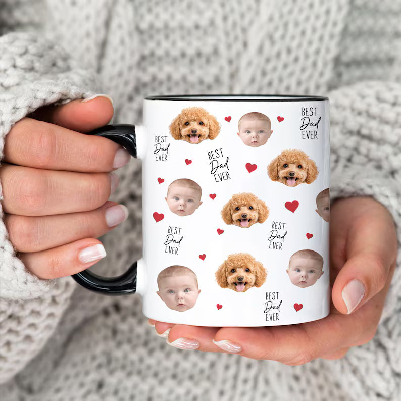 Custom Baby Face Mug – Personalized Photo Mug with Baby’s Face & Name
