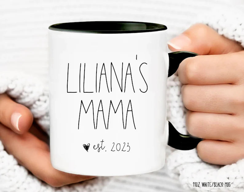 Mama Mug – Cute Ceramic Coffee Cup for New Moms or Mother’s Day Gift