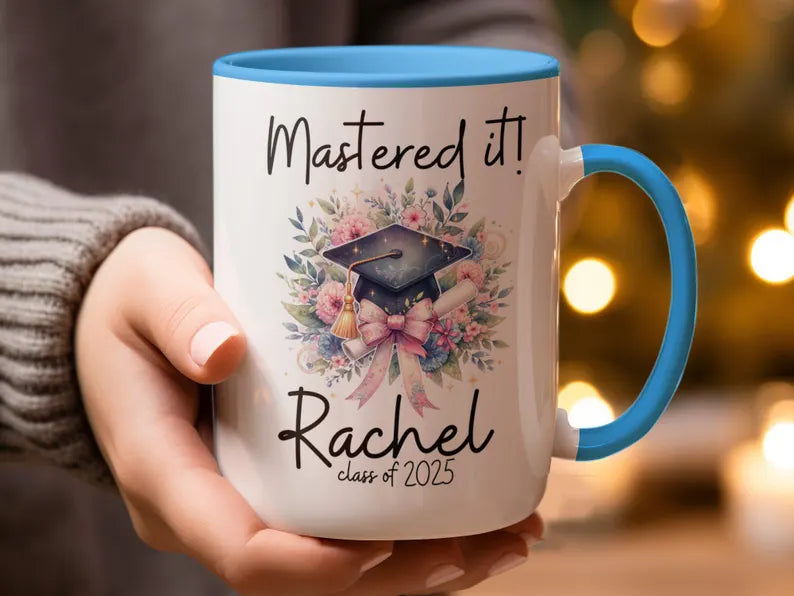 Master’s Degree Graduation Mug – Personalized Gift for Grads