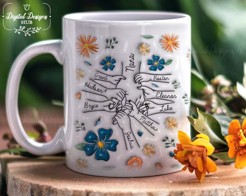 Personalized Mother’s Day Mug – Custom Mom & Kids Cup