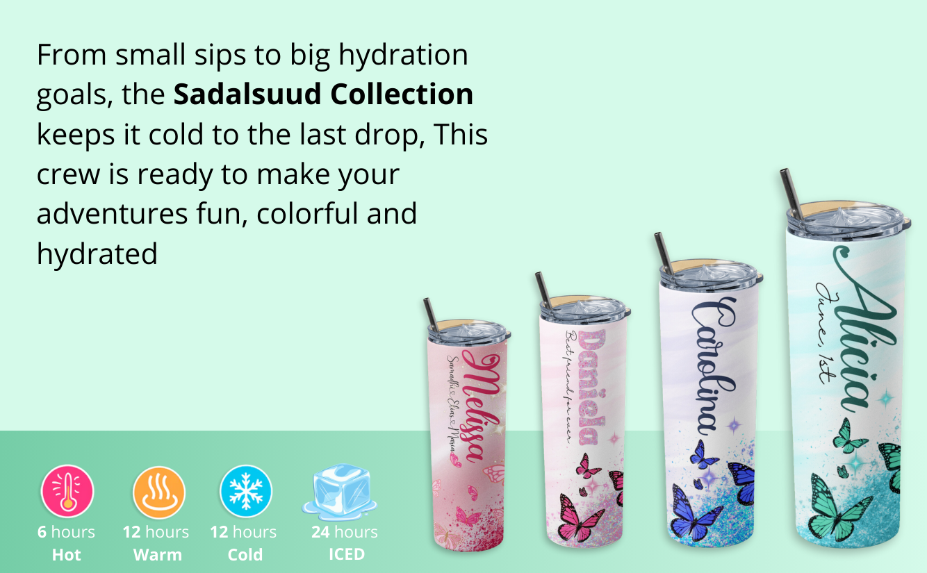 Personalized Tumblers with Names 20oz with lid and straw ( Glitter Effect )