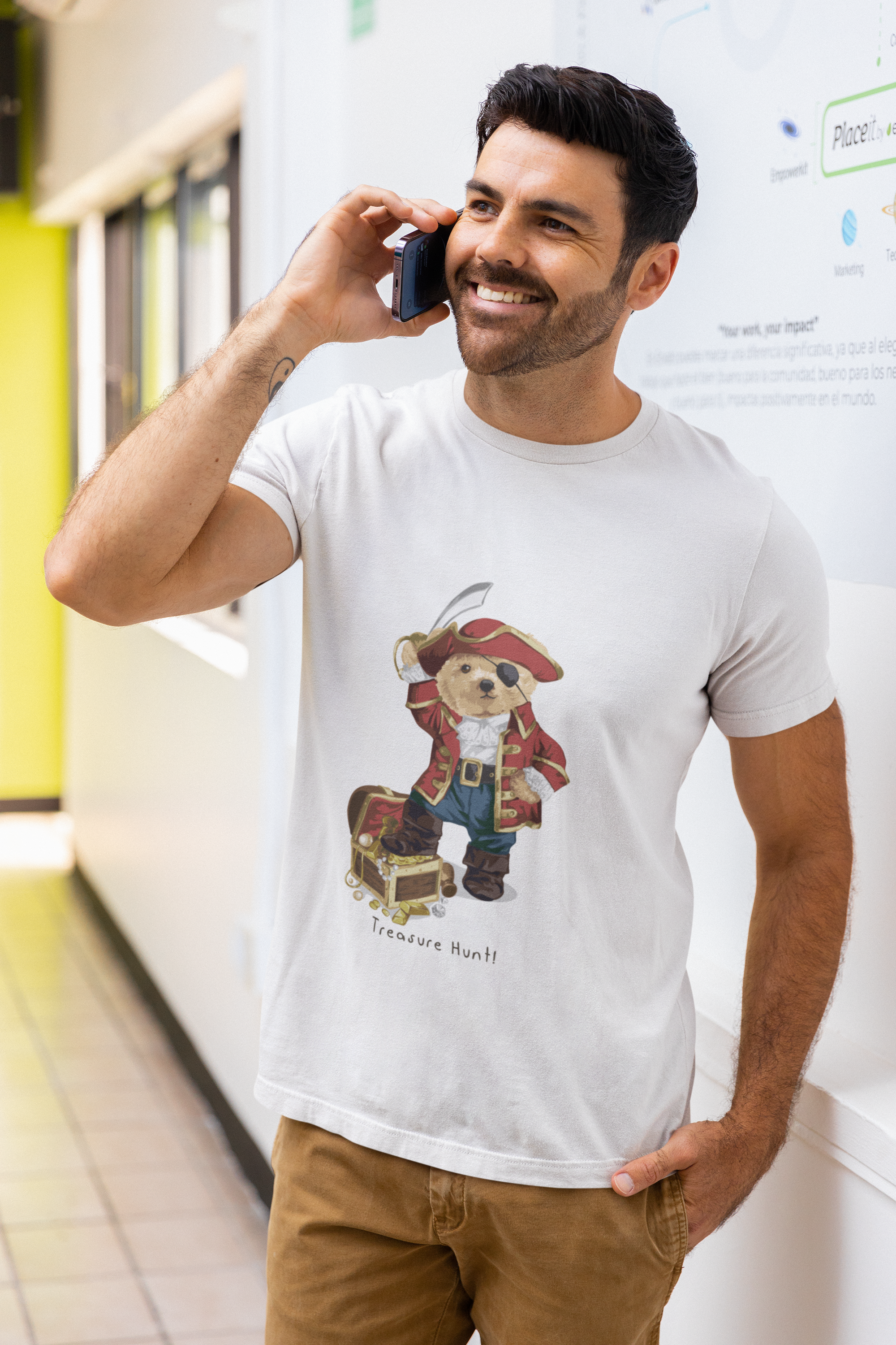 Be as Soft as a Teddy: Teddy Bear T-Shirt  for Men
