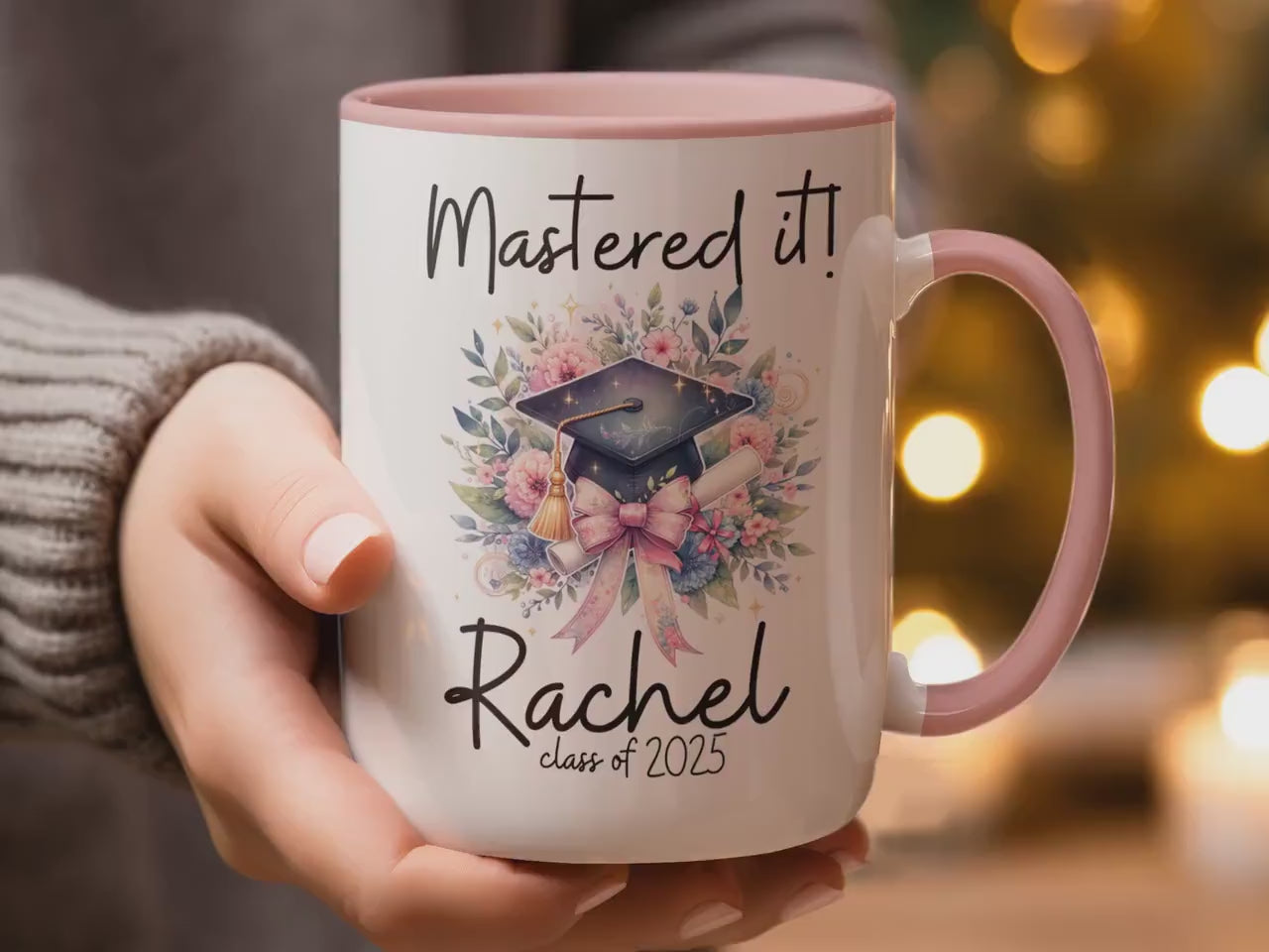 Master’s Degree Graduation Mug – Personalized Gift for Grads