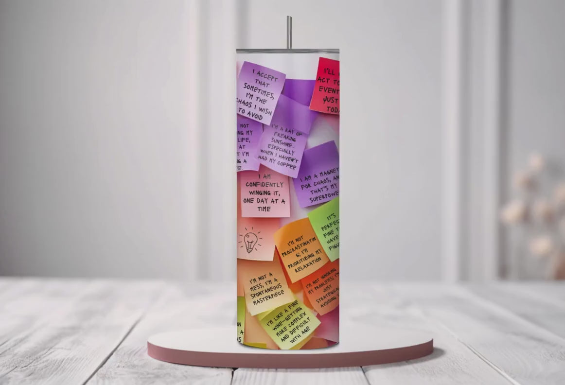 Sarcastic Affirmations Tumbler